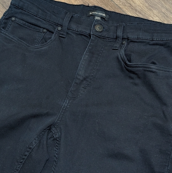 Banana Republic dark blue black casual pants EUC Mens 32x30 - Picture 2 of 5